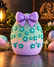 Decorated Easter Egg with Bow