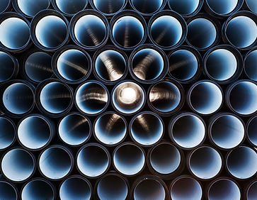 Stacked Metal Pipes