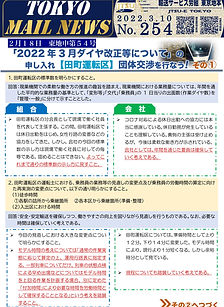 ２月１８日東地申５４号「２０２２年３月ダイヤ改正等について」の申し入れ【田町運転区】団体交渉を行なう！