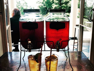 Refreshing drinks at Lauderdale House