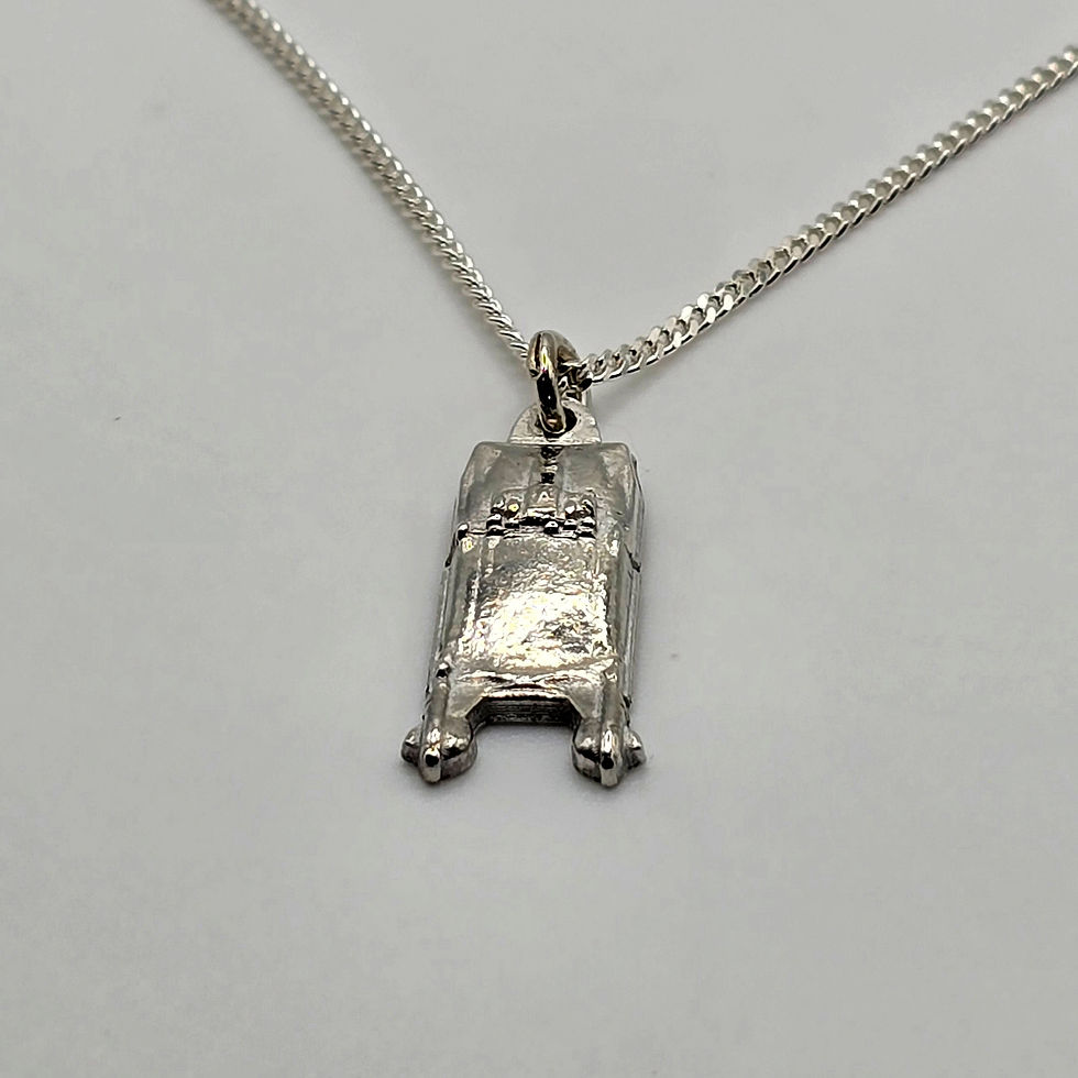 Thumbnail: Spinner Blade Runner Sterling Silver Necklace