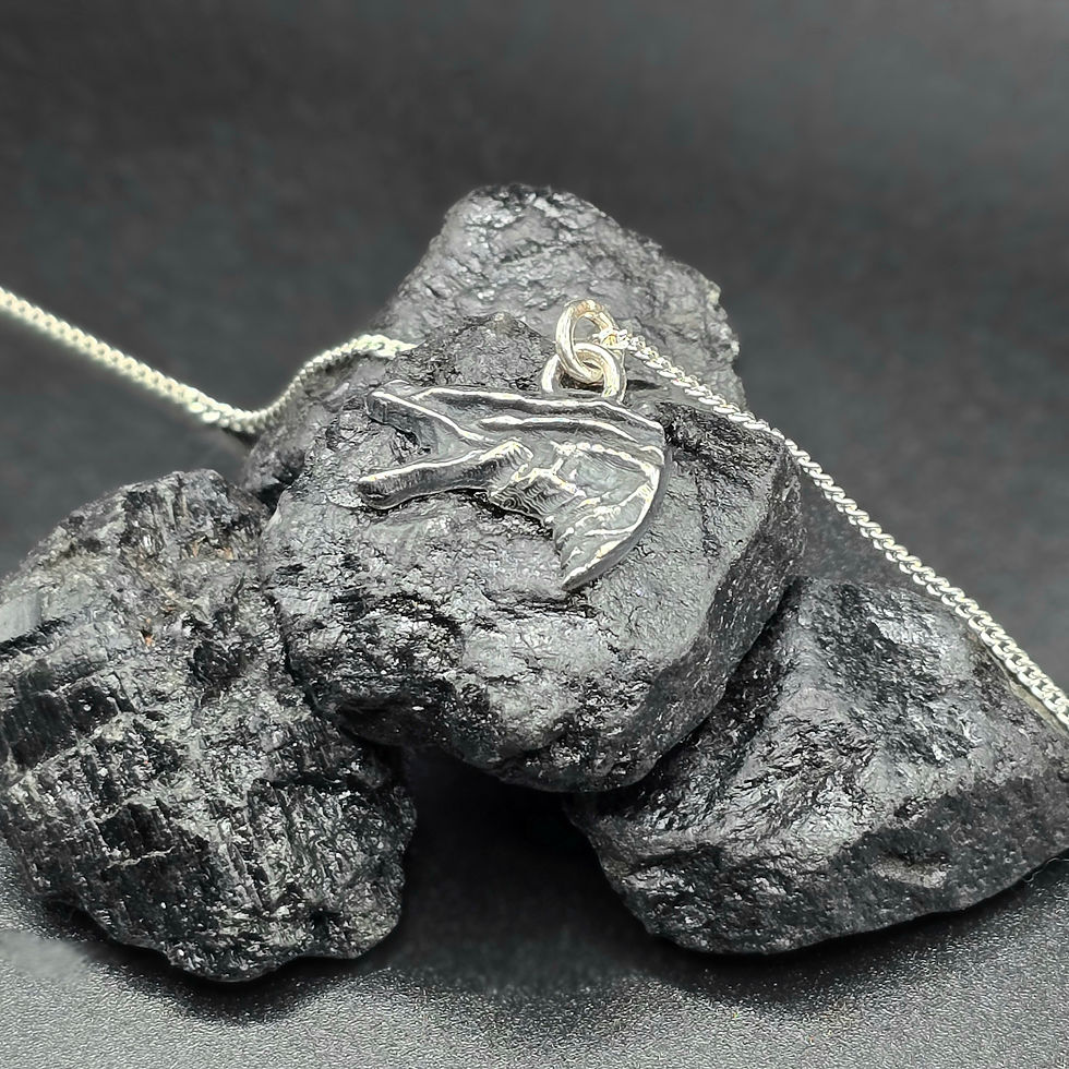 Thumbnail: Syrax Inspired Sterling Silver Dragon Necklace