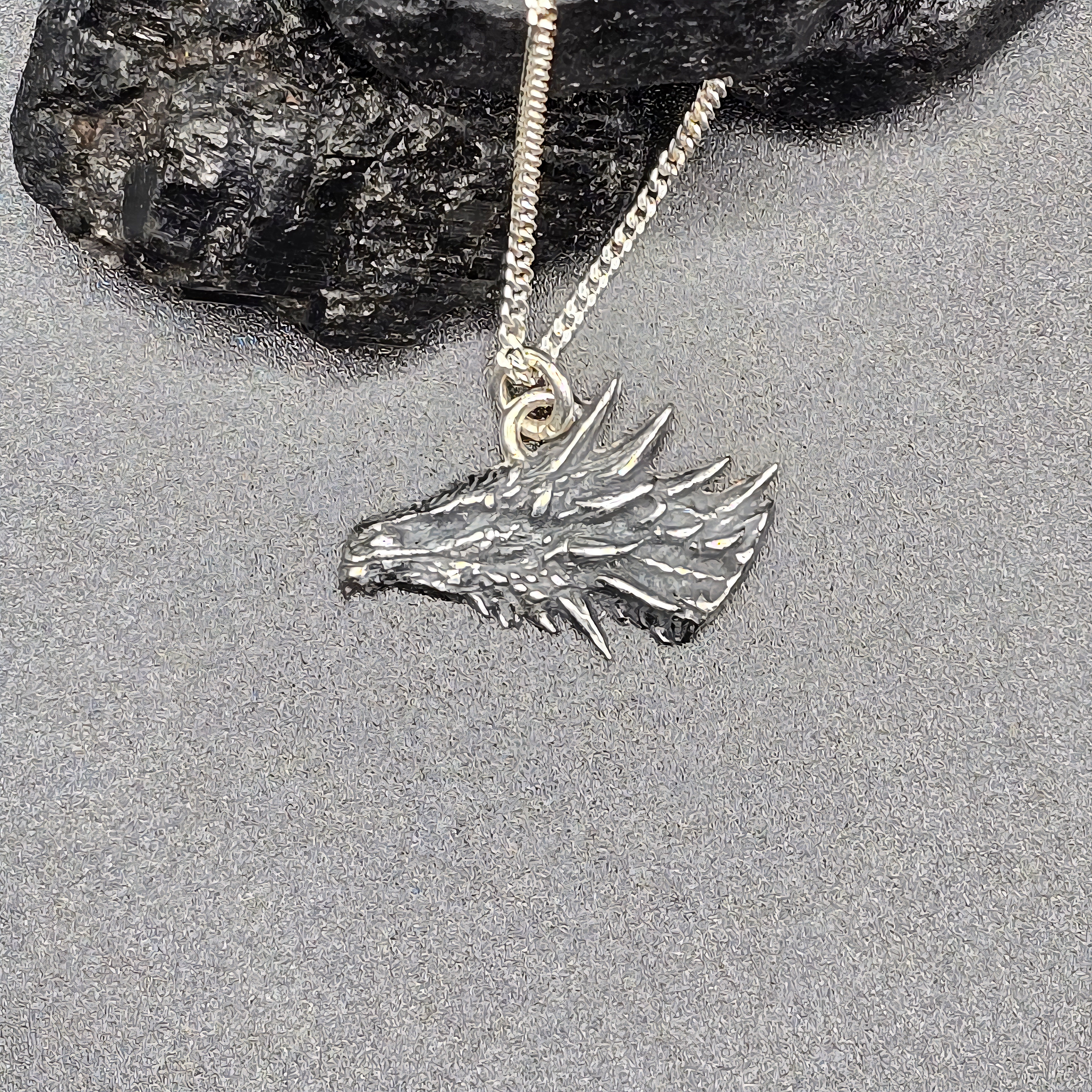 The Red Queen | Meleys Inspired Sterling Silver Dragon Necklace