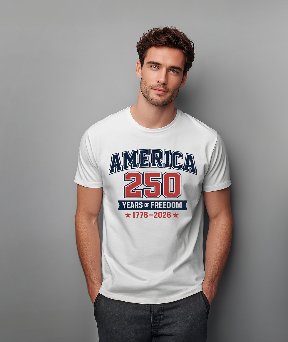 Thumbnail: WHITE AMERICA 250 TEE