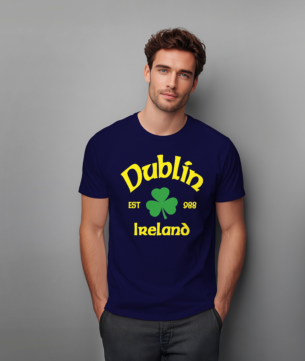 Navy Dublin Ireland Tee