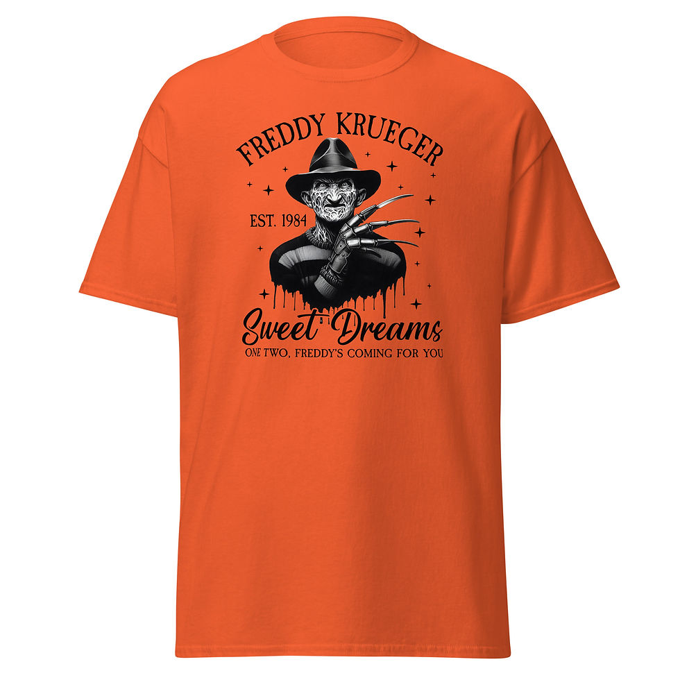 Thumbnail: Orange Freddy Krueger Sweet Dreams Tee
