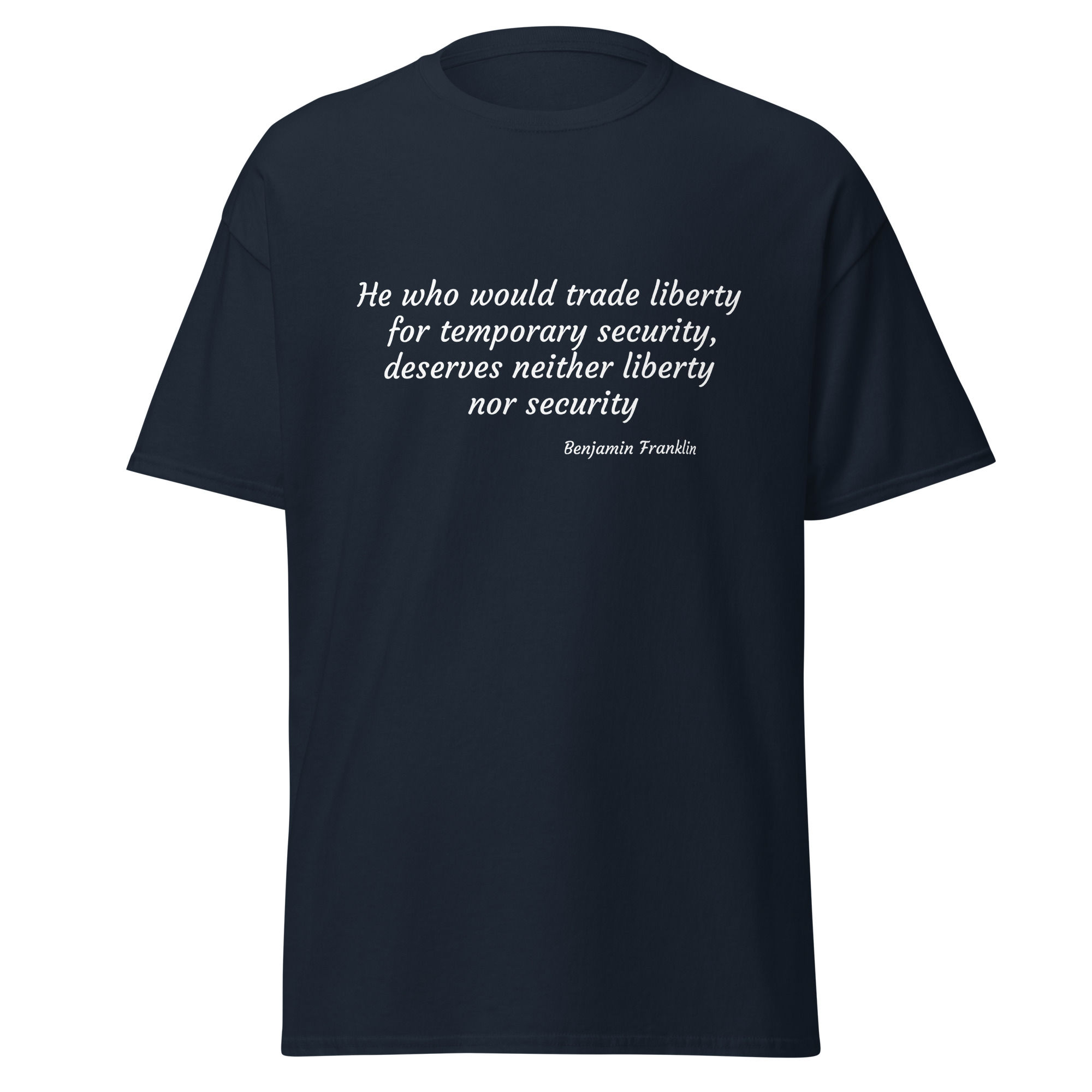 Navy Blue Tshirt Front View