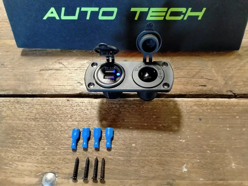 Thumbnail: 12V DUAL USB  CIGARETTE LIGHTER Socket Campervan Motorhome Caravan 2