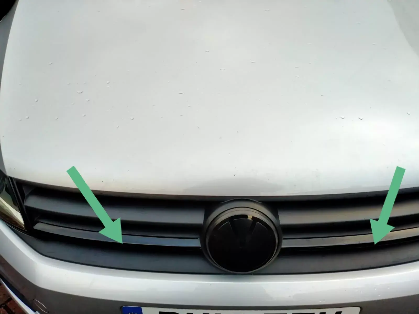 Matte Black De-chroming Tape Vinyl Upper Grille VW T6 CADDY MK4 5m 30mm roll