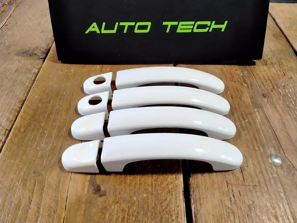 VW Transporter Caddy GLOSS WHITE Door Handle Cover PROTECTOR T5 T5.1 T6 T6.1