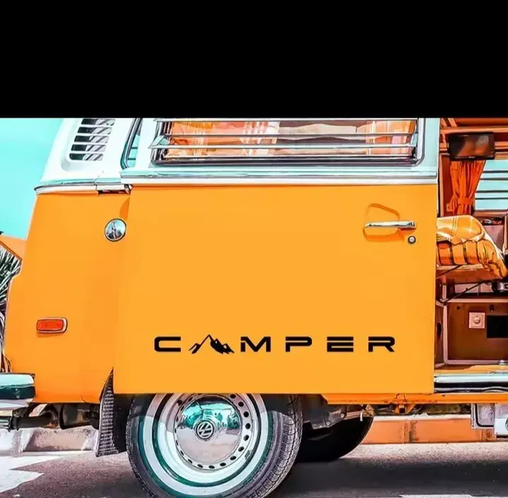 CAMPER Sticker Graphic Matt Black