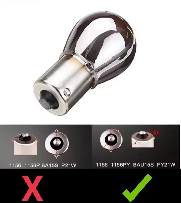 Thumbnail: VW Transporter T5 T5.1 T6 BAU15S PY21 Chrome Indicator Bulbs Premium X2