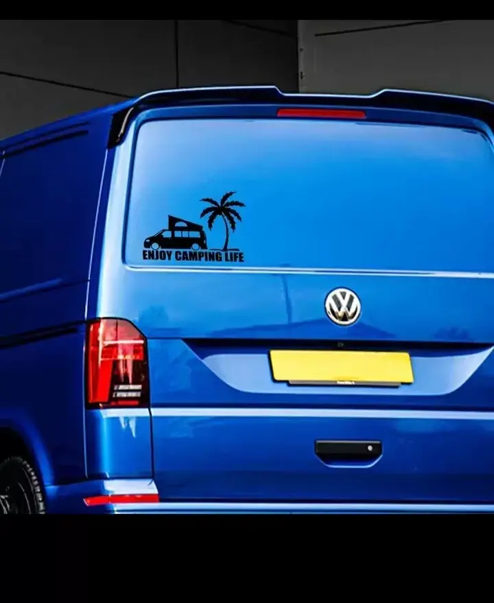 CAMPING LIFE Sticker Graphic Gloss Black