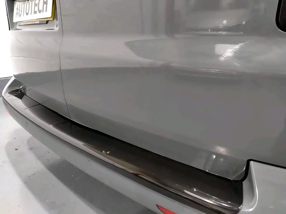 Thumbnail: VW T5 T5.1 T6 T6.1 Transporter REAR BUMPER PROTECTOR GLOSS BARN DOOR 03-24