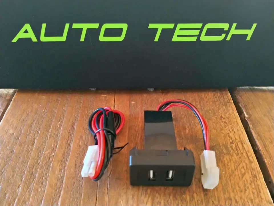 VW T4 Transporter Oem Style Dual USB Charger Dash Blank Switch Twin Blue