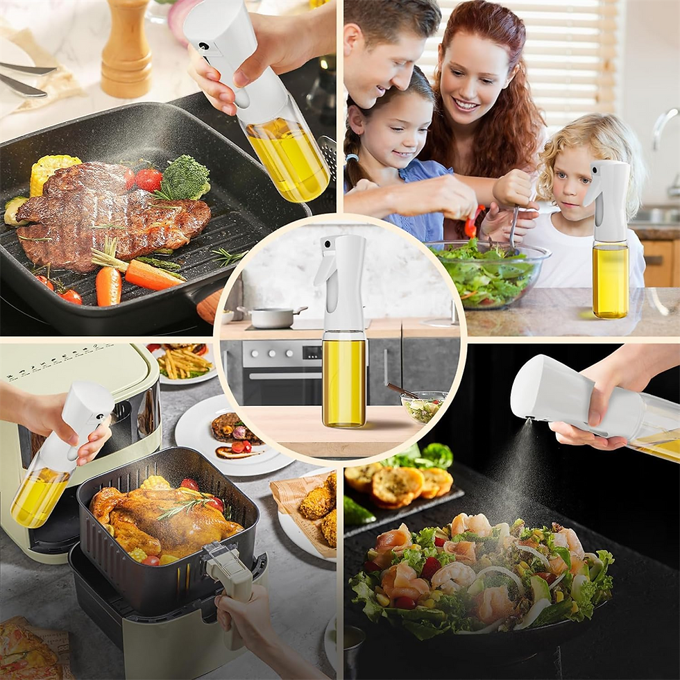 Thumbnail: Oil Spray for Cooking - Olive Oil Dispenser Bottle Sprayer Mist-Reusable Food Gr