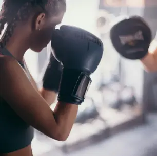 woman boxing