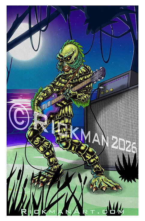 The Creature on a
Les Paul
