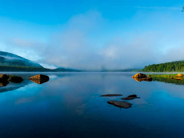 Foggy Morning at Eagle Lake
