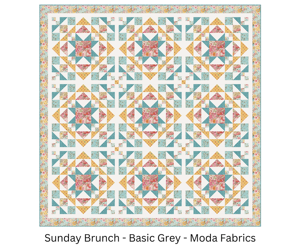 Thumbnail: Mimosa Quilt Full-Double  Baby-Throw - PDF