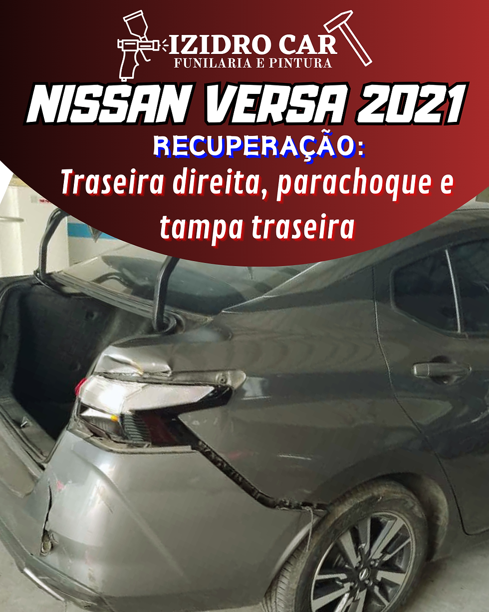 Funilaria e Pintura, c/ polimento Nissan Versa 2021