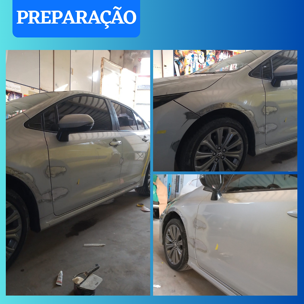 Fase de preparação pós-funilaria.