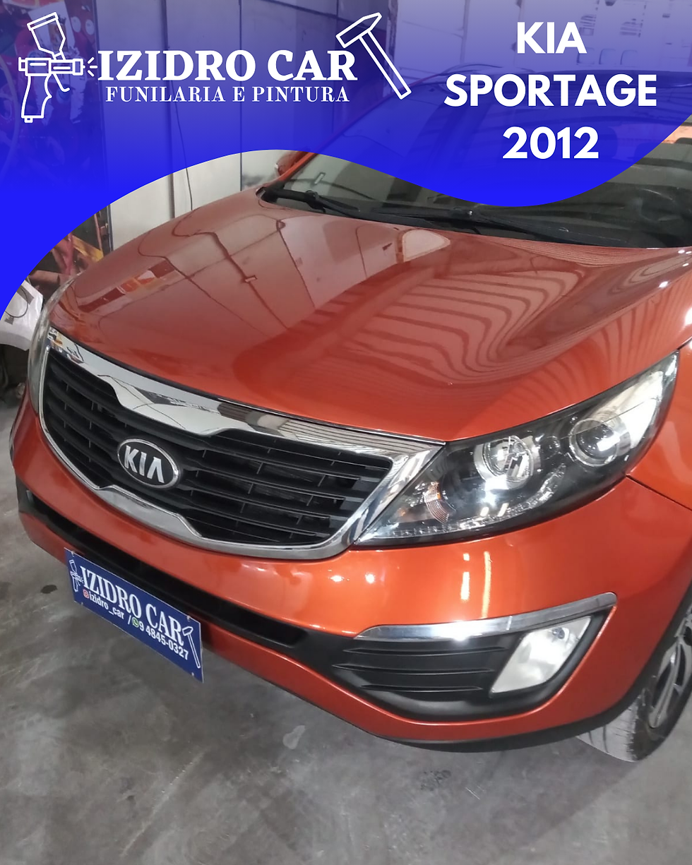 Funilaria e Pintura c/ Polimento e Cristalização, KIA Sportage 2012