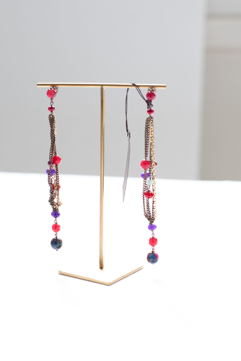 DONATELLA PELLINI MILANO - Orecchini agata , granato