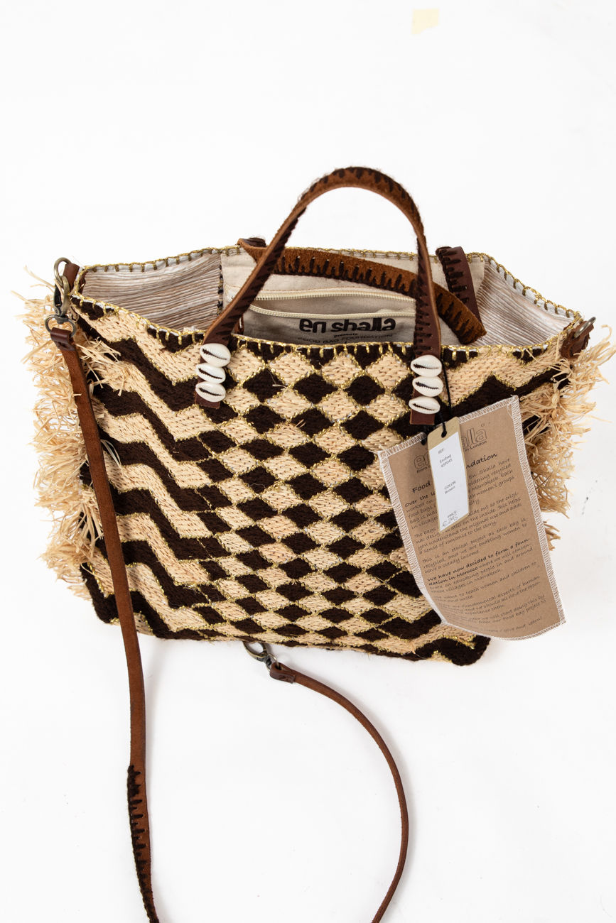 Miniatura: EN SHALLA - Borsa ENSBAG 43P04S Brown/ Gold