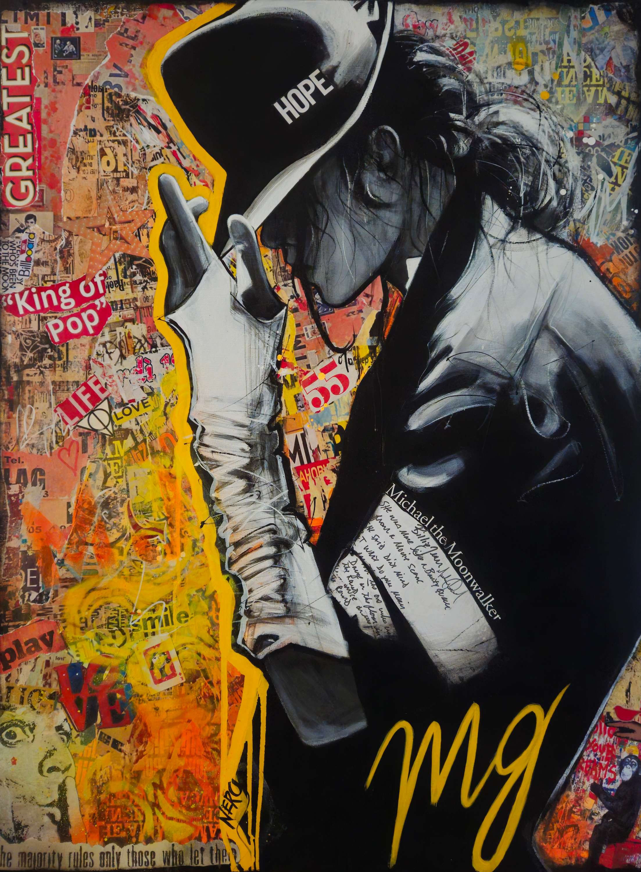 Fine Art "King of Pop" Print