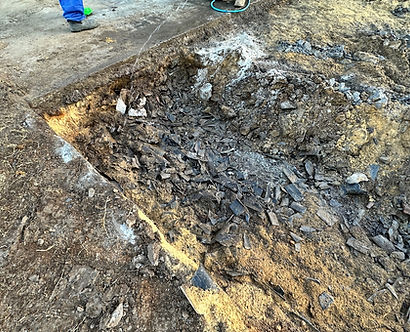 Asbestos removal work in backyard area of Perth residential property
