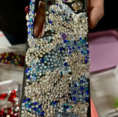 BeDazzled phone case created at a BeDazzled Nite event in Calgary, Alberta