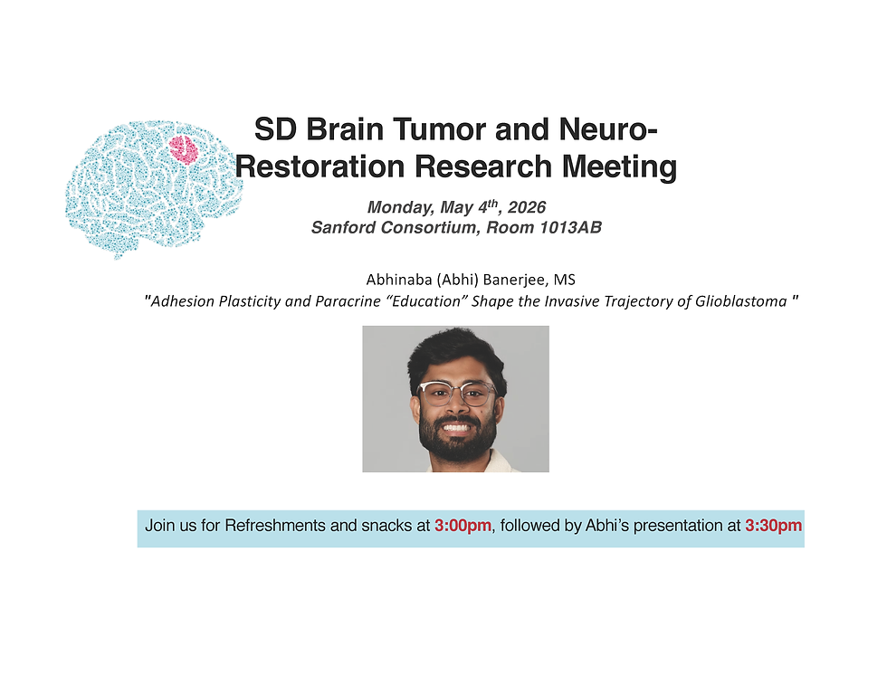 SD Brain Tumor and Neuro-Restoration Research Meeting