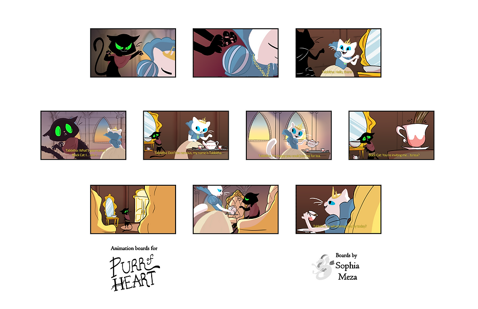 Purr of Heart production boards pt. 2