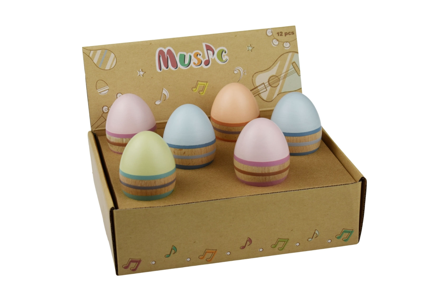 Calm & Breezy Wooden Maraca Egg Shaker