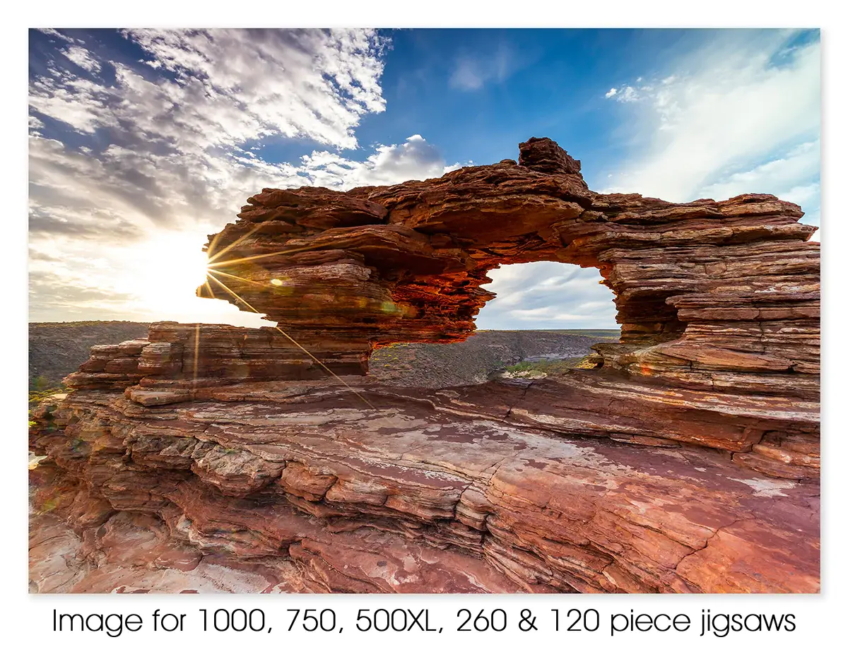 Australian Jigsaw - Natures Window Sunburst