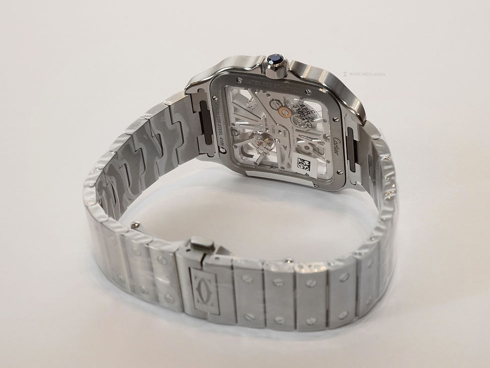 Thumbnail: Cartier Santos de Cartier skeleton Ref. WHSA0009