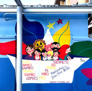 mural azulpatio dibujando la palabra ies guardo barco 3.jpeg