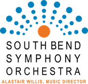 South Bend Symphony Orchestra logo, Alastair Willis Music Director