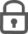 Closed padlock icon symbolizing security and privacy