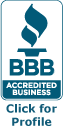 BBB Accredited Business badge. Click for profile.
