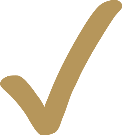 Gold check mark icon