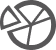 Grey pie chart icon showing three data segments