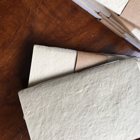 Thumbnail: Handmade paper sheets for lamp making