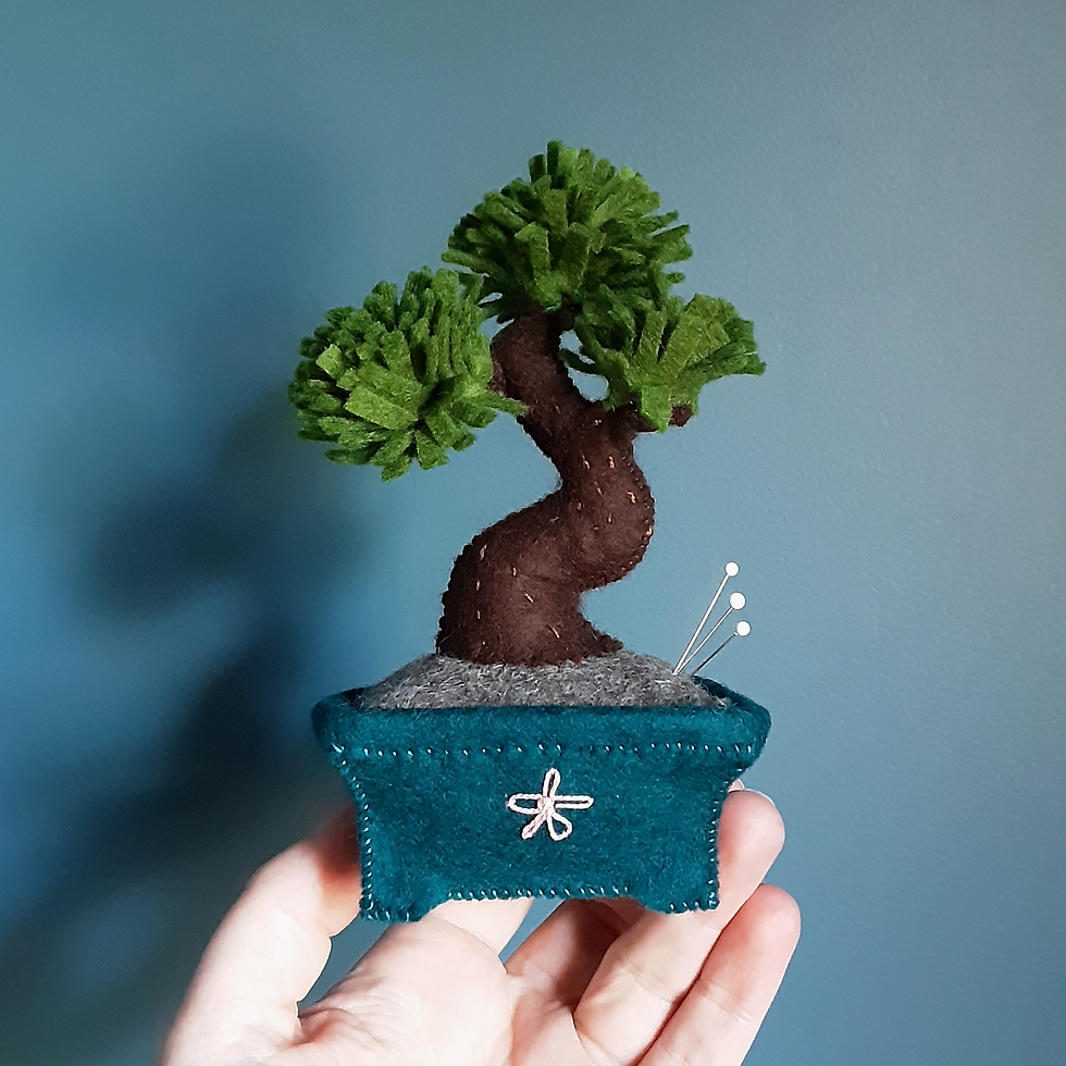 Thumbnail: Bitty Bonsai - Pin Cushion - PDF Pattern