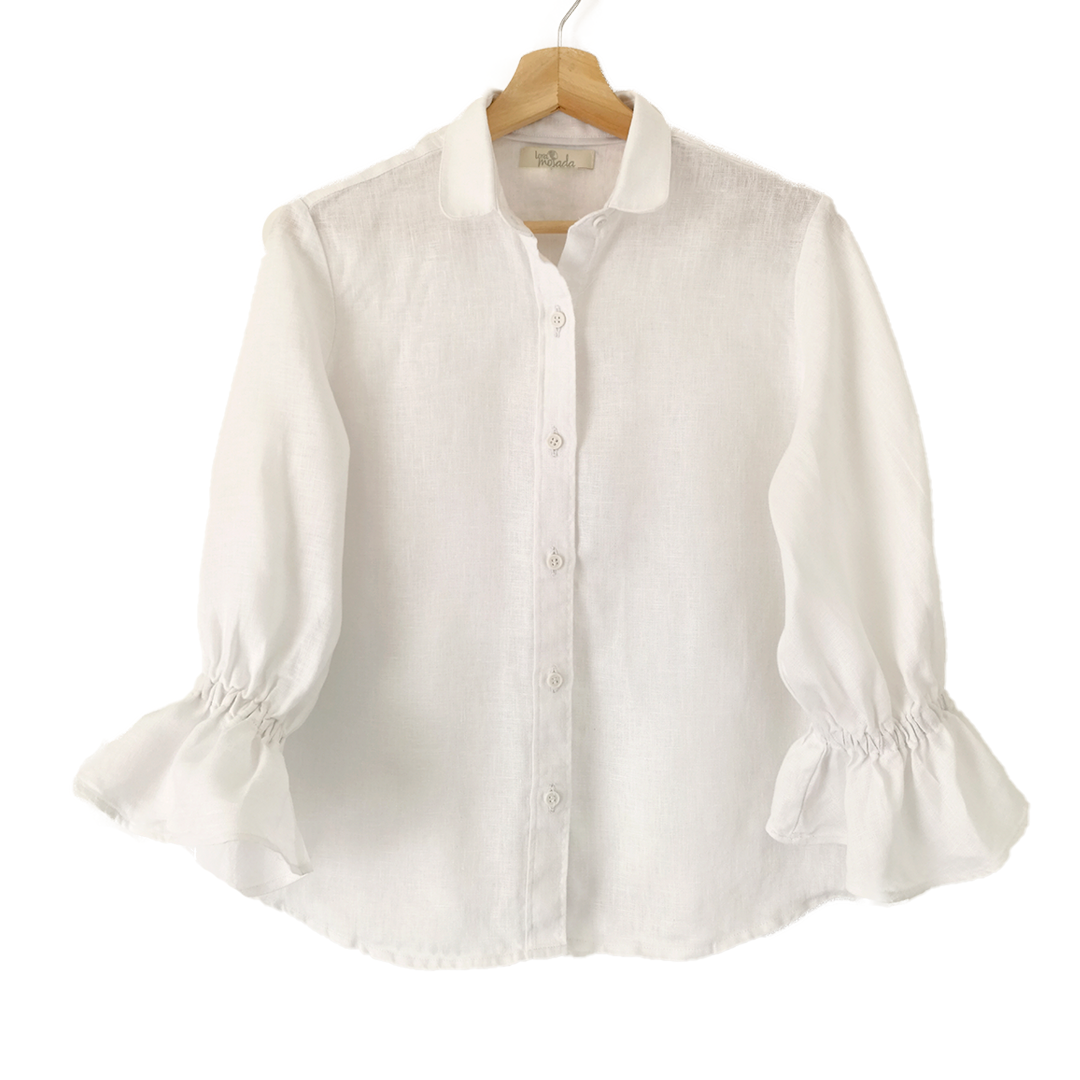 Blusa Lino Campana Blanca