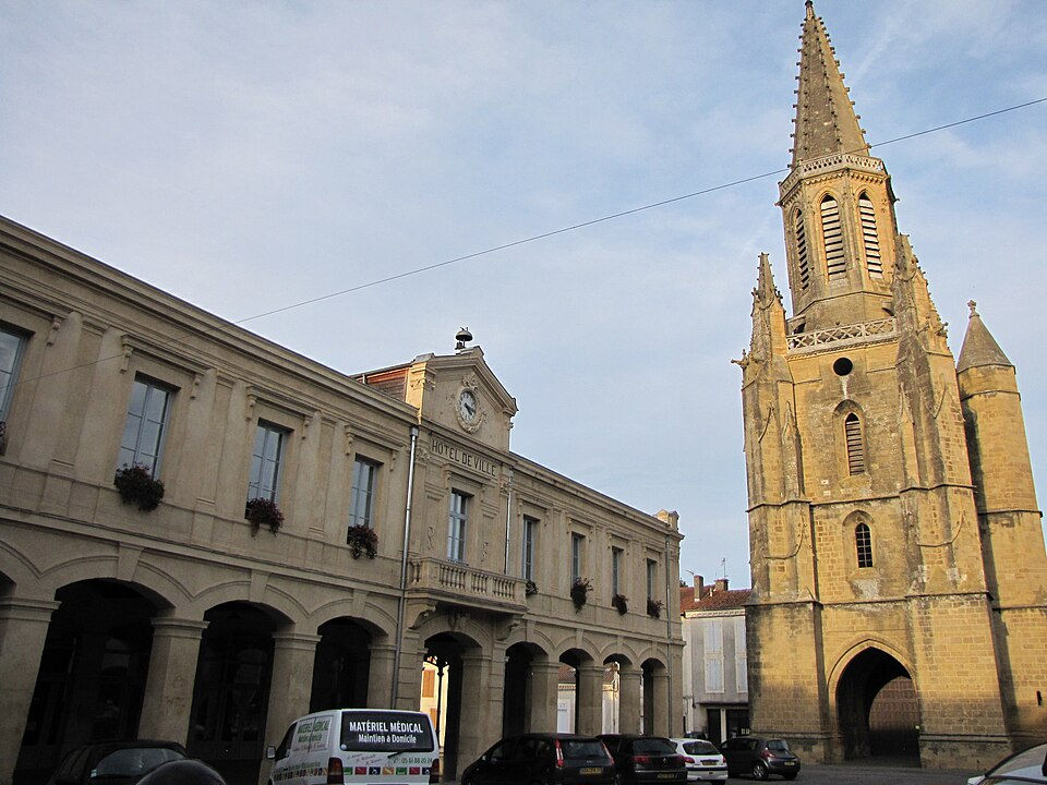 Vue de Boulogne-sur-Gesse dans le Comminges en Haute-Garonne