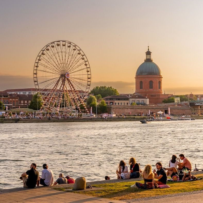 Vue Toulouse région occitanie