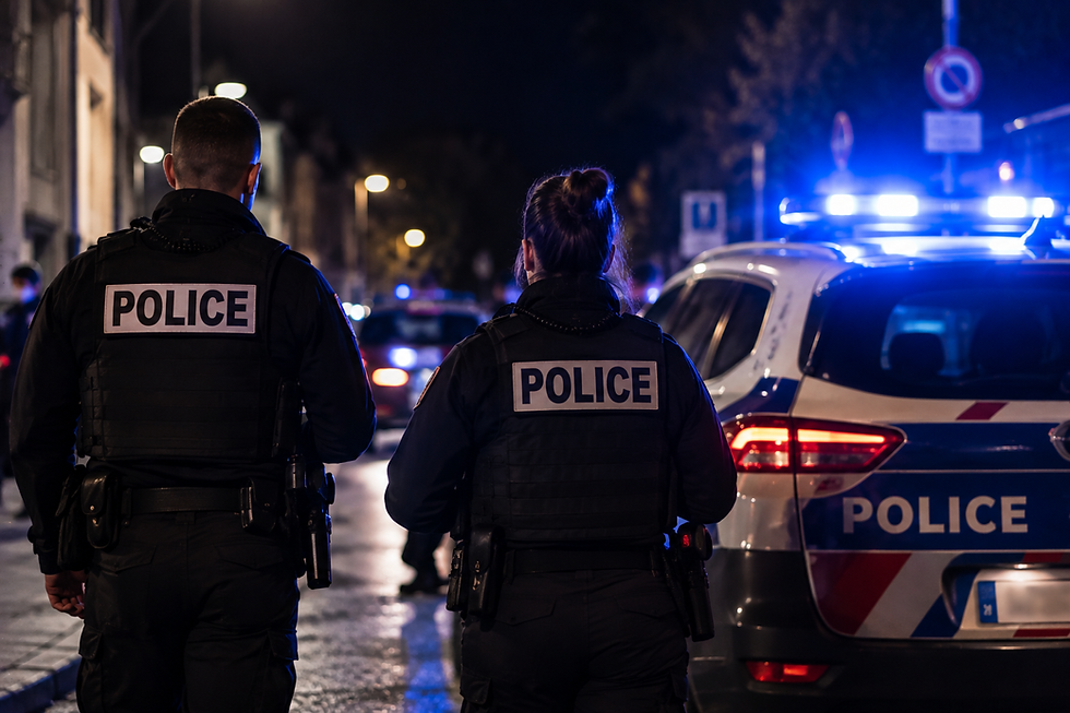 Illustration d’une intervention de police de nuit à Saint-Gaudens