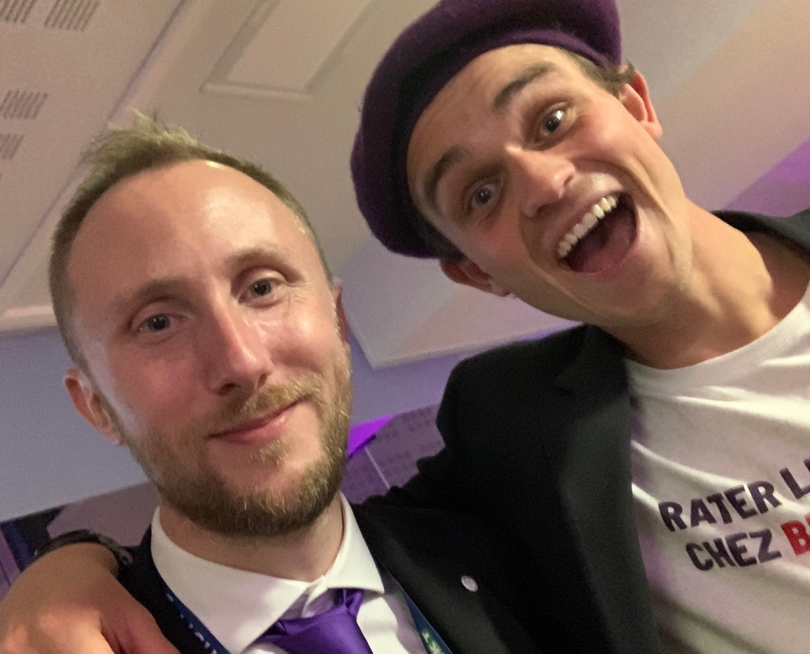 Pierre-Emmanuel Rivalland avec Rasmus Nicolaisen au Toulouse FC